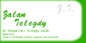 zalan telegdy business card